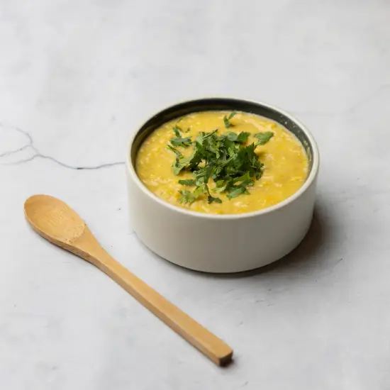 Gaspacho Tomate Jaune, Poivron jaune et Maïs
