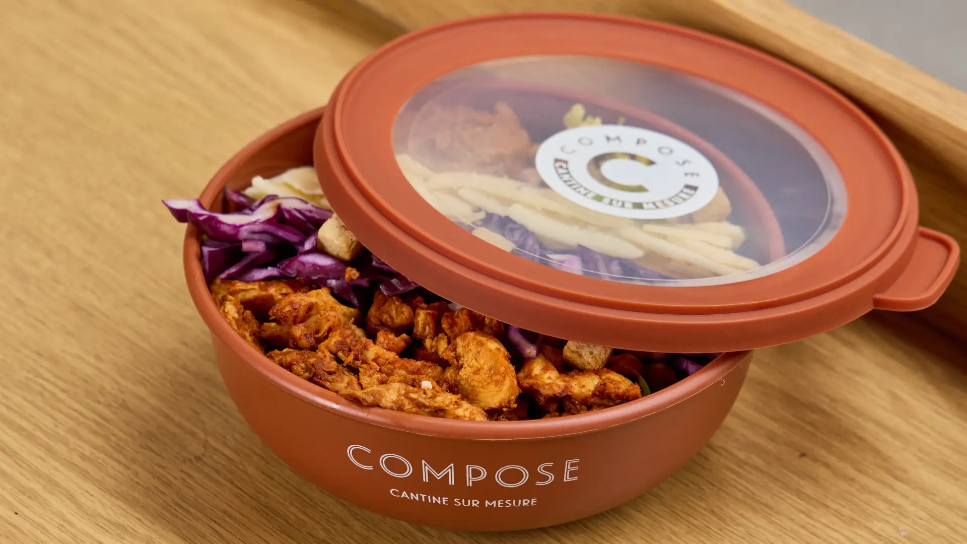 Le bol réutilisable Compose cantine sur mesure est arrivé !