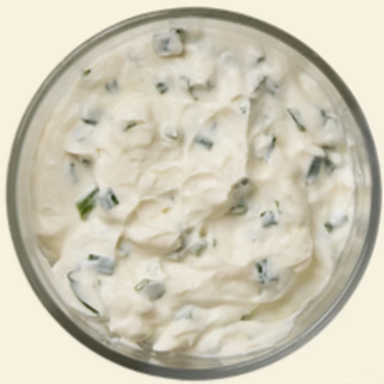 Cream cheese ciboulette - Compose